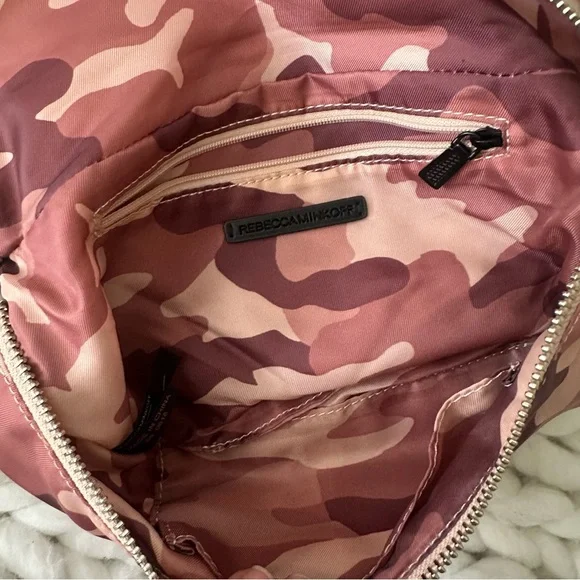 Rebecca Minkoff Bum Nylon Belt Bag Pink Blush Camouflage Fanny - Picture 7 of 7